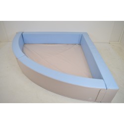 Piscine à Balles D'Angle WESCO Basic Grande Sans Balles Rayon Extérieur 195cm Problème de Fixation