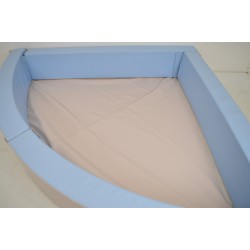 Piscine à Balles D'Angle WESCO Basic Grande Sans Balles Rayon Extérieur 195cm