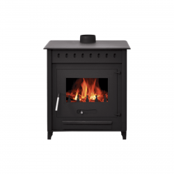 Poêle à Bois 14kW STOVE ITALIA Luna Noir