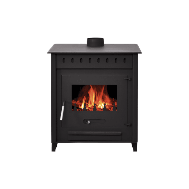 Poêle à Bois 14kW STOVE ITALIA Luna Noir