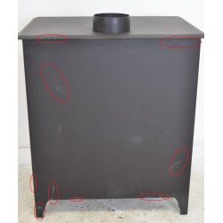 Poêle à Bois 14kW STOVE ITALIA Luna Noir Pas Cher