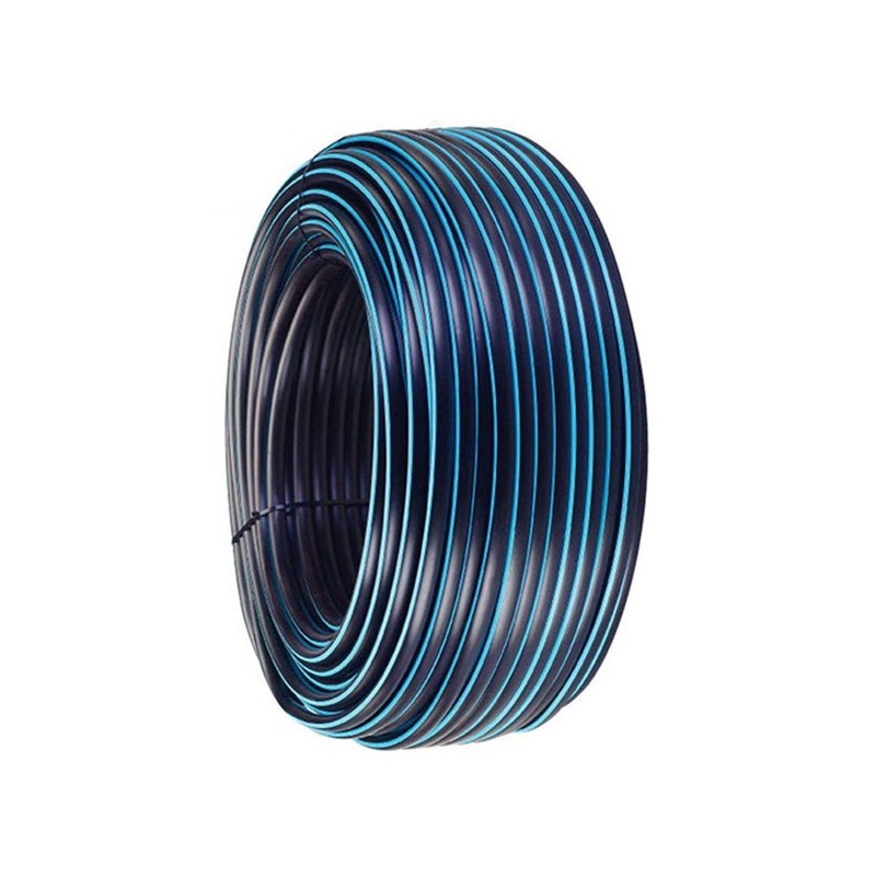 Couronne 100ml de Tube PEHD Diamètre 50mm Bandes Bleues pour Systèmes d'Approvisionnement en Eau Couronne 100ml de Tube PEHD Diamètre 50mm Bandes Bleues pour Systèmes d'Approvisionnement en Eau