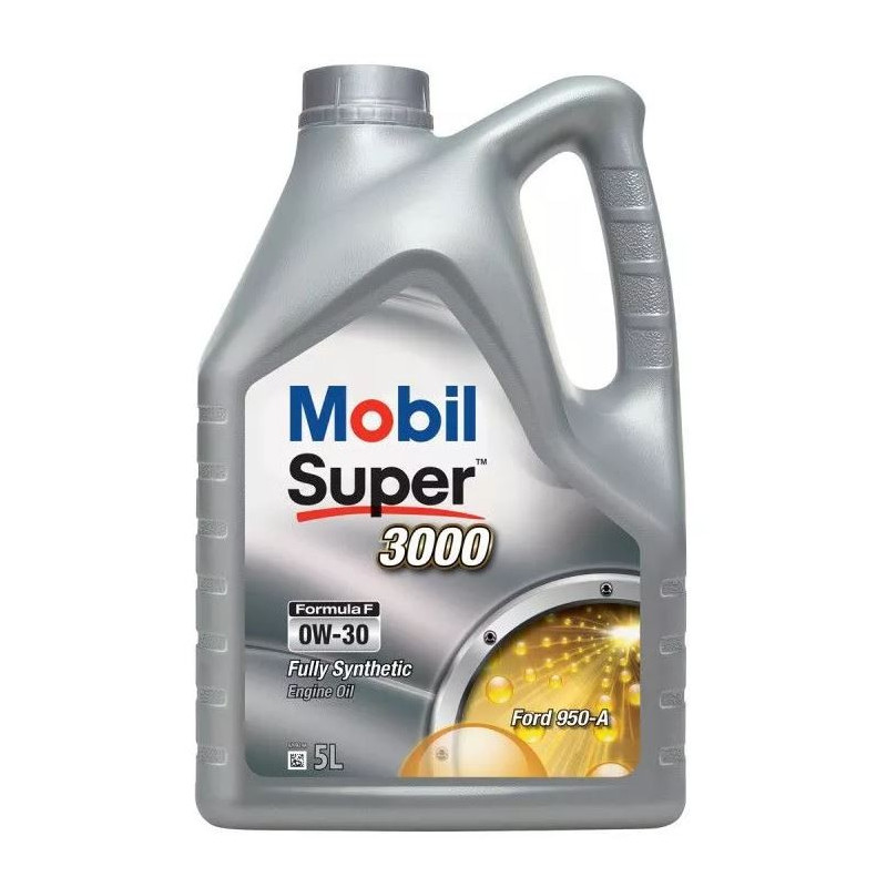 Bidon 5L Huile Moteur MOBIL Super 3000 Formule F 0W-30 Ford 950-A