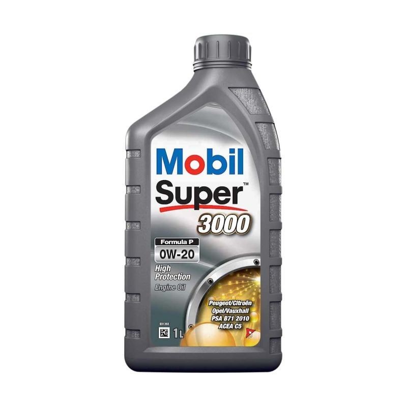 Bidon 1L Huile Moteur MOBIL Super 3000 Formule P 0W-20 Pour Peugeot/Citroën/Opel