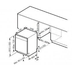 Dimensions Lave-Vaisselle SCHNEIDER SCDW644DIC