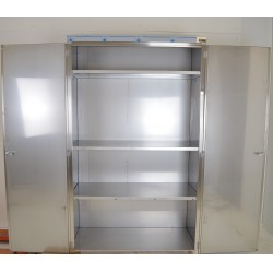 Armoire Inox 2 Portes Battantes SOFINOR 3 Etagères 1935x1000x475mm