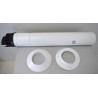 THERMOR - Kit Ventouse 1m Ø80/125 pour Chaudière Blanc - 100034106110