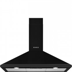 Hotte Décorative Murale SMEG Victoria 90cm Noir Brillant