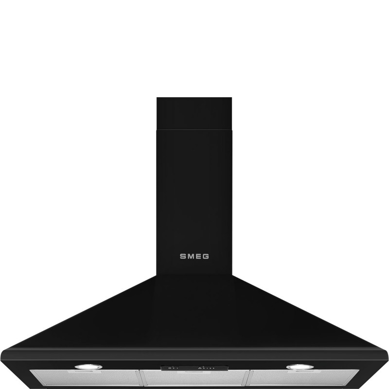 Hotte Décorative Murale SMEG Victoria 90cm Noir Brillant Hotte Décorative Murale SMEG Victoria 90cm Noir Brillant