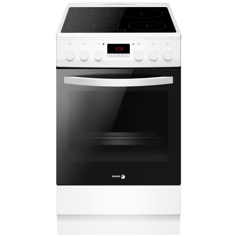 Cuisinière Electrique FAGOR Four 65L Nettoyage Catalyse 4 Foyers Vitrocéramiques