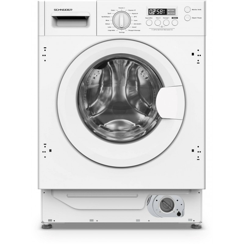 Lave-Linge Encastrable Chargement Frontal 8kg SCHNEIDER 1400tr/mn