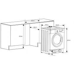 Dimensions Lave-linge Encastrable Schneider