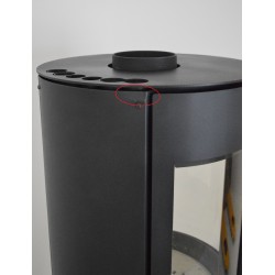 Poêle à Bois en Acier 8kW TURBO Serena 8 Noir Pas Cher