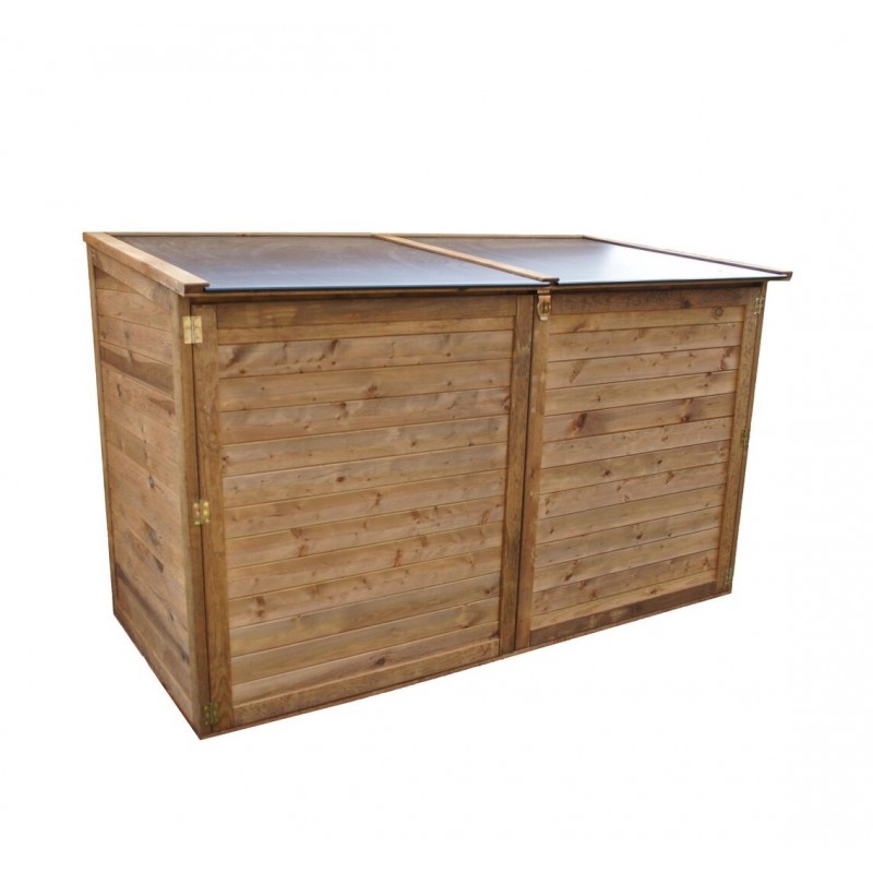 Coffre de Jardin 2000L TROCADERO Bois Traité 2 Portes - 705029 Coffre de Jardin 2000L TROCADERO Bois Traité 2 Portes - 705029