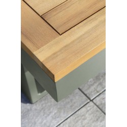 En Bois d'Acacia et Aluminium Kaki