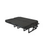 Banquette Lit Homologué pour Van Aménagé SCOPEMA Neptune 120cm 3Points 3Places en Tissu Noir