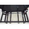 Banquette Lit Homologué pour Van Aménagé SCOPEMA Neptune 120cm 3Points 3Places en Tissu Noir