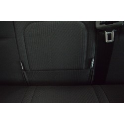 Banquette Lit Homologué pour Van Aménagé SCOPEMA Neptune 120cm 3Points 3Places en Tissu Noir
