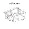 SCOPEMA - Banquette Lit Neptune 112cm 2P 2Places- NEPTUNE112