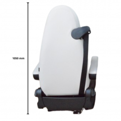 Paire de sièges pour Camping-car BAVARIA Gl Smart Siège Conducteur et Passager en Similicuir Blanc et Gris