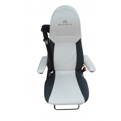 Paire de sièges pour Camping-car BAVARIA Gl Smart Siège Conducteur et Passager en Similicuir Blanc et Gris