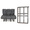 SCOPEMA - Banquette Lit Neptune 129cm 3P 3Places- NEPTUNE129