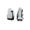 Paire de sièges pour Camping-car BAVARIA Gl Smart Siège Conducteur et Passager en Similicuir Blanc Marron