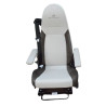 Paire de sièges pour Camping-car BAVARIA Gl Smart Siège Conducteur et Passager en Similicuir Blanc Marron