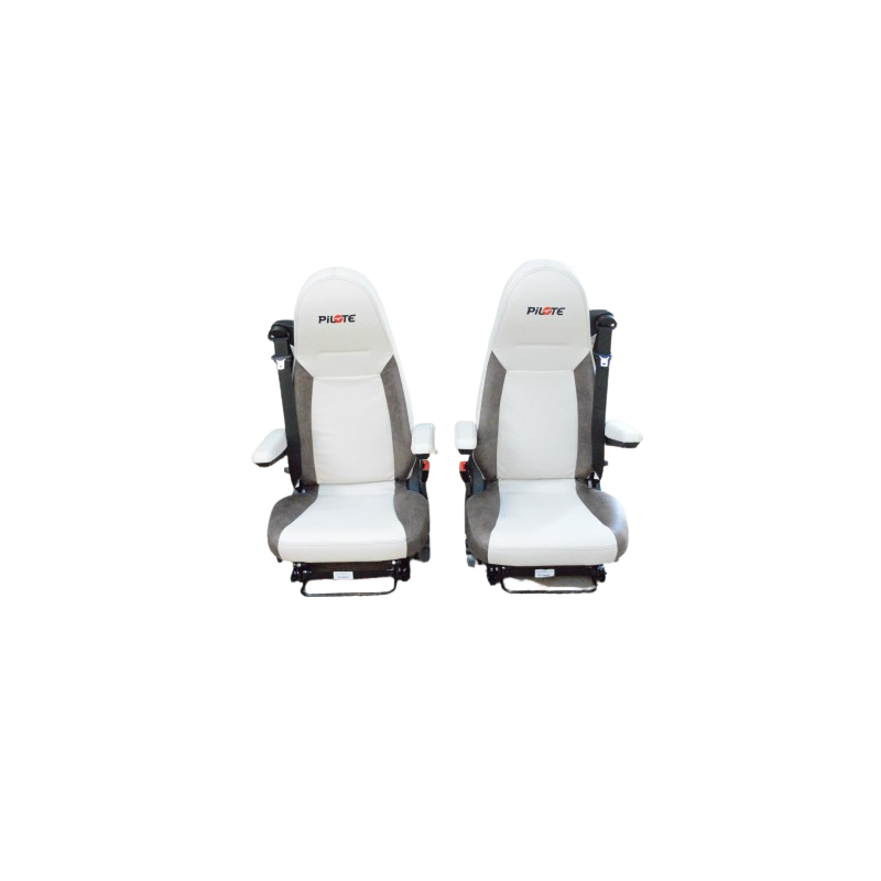 PILOTE Paire sièges Campingcar Gl Basic Similicuir Blanc 5681456815