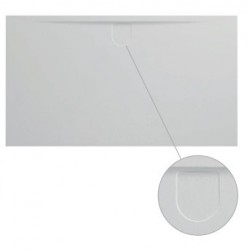 Receveur de Douche Aquance Beto L Béton de Synthèse Ultra-Plat Blanc 1800x900mm - 01BVBL18000900Q