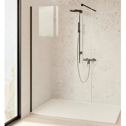 Receveur de Douche Aquance Beto L Béton de Synthèse Ultra-Plat Blanc 1800x900mm