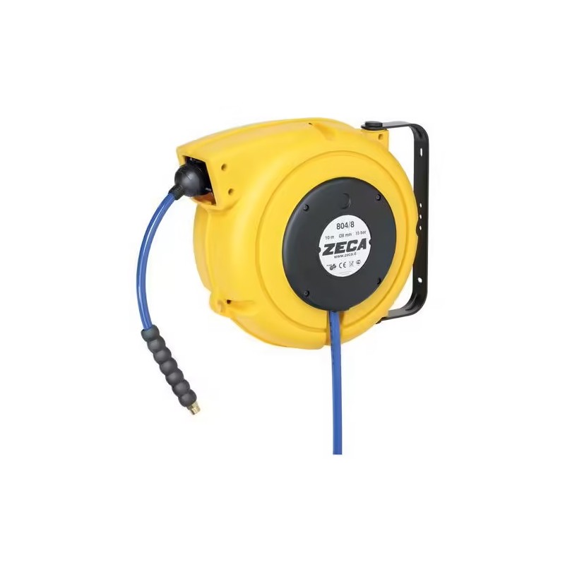 Enrouleur en Plastique de Tuyau Air Comprimé et Eau 10m ZECA 15bars - 804/8 Enrouleur en Plastique de Tuyau Air Comprimé et Eau 10m ZECA 15bars - 804/8