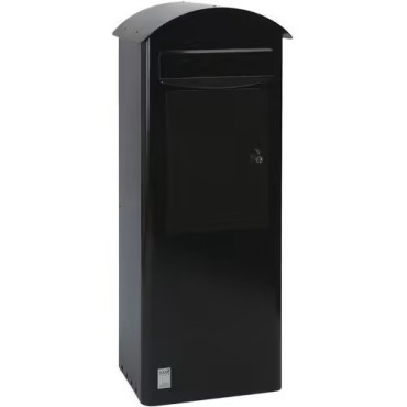 VEPABINS - Boîte aux Lettres et Colis 1 Porte Noir - 70510