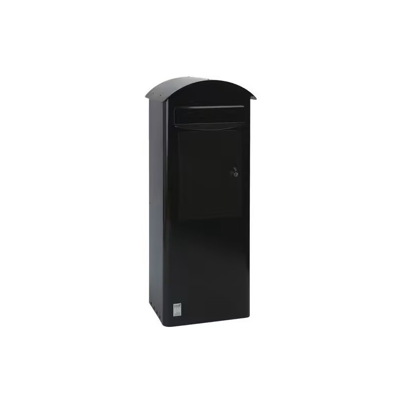 VEPABINS - Boîte aux Lettres et Colis 1 Porte Noir - 70510