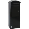 VEPABINS - Boîte aux Lettres et Colis 1 Porte Noir - 70510