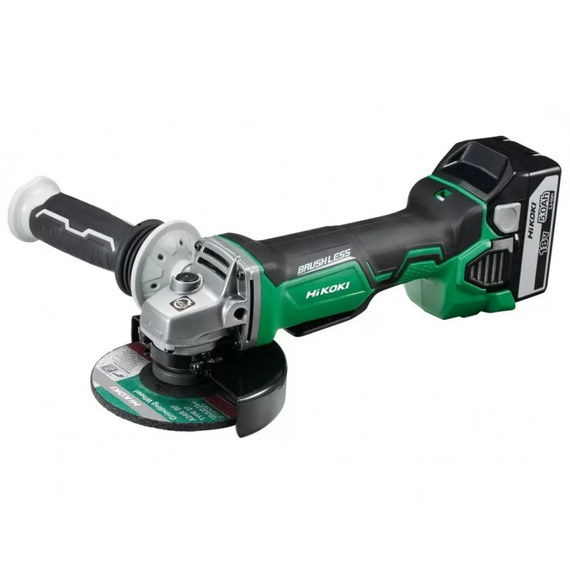 Meuleuse HIKOKI HITACHI avec 2 Batteries et 1 Chargeur - G18DBBAL Meuleuse HIKOKI HITACHI avec 2 Batteries et 1 Chargeur - G18DBBAL