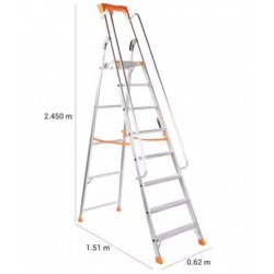 Escabeau Aluminium 8 Marches Charge 150kg