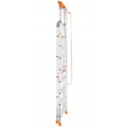 Escabeau Aluminium 8 Marches Charge 150kg Hauteur d'Accès 3.8m Avec Rampe