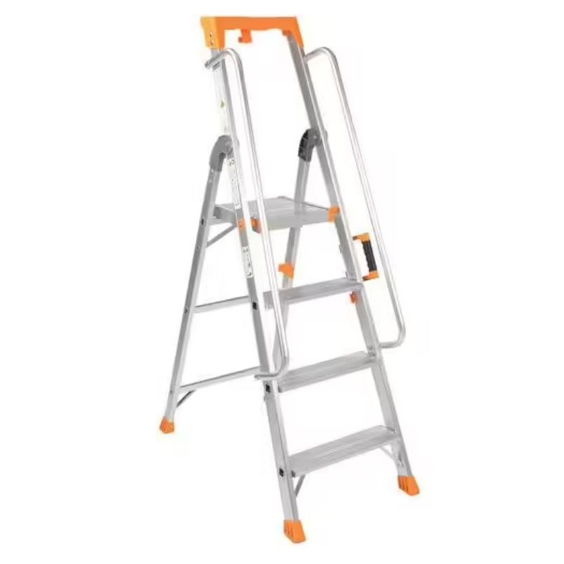 Escabeau Aluminium 4 Marches Charge 150kg Hauteur d'Accès 2.9m