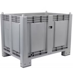 Caisse-Palette Gerbable Euro 550L Charge 500kg Grise