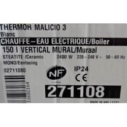 Chauffe-Eau Carré Electrique 150L THERMOR Malicio 3 Pas Cher