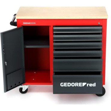 Lime Carrée GEDORE Rouge 200 Mm - Acier Spécial, Manche Ergonomique - Pour Bois, Métal, Plastique