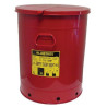 Poubelle de Sécurité 80L JUSTRITE Acier Pour Déchets Huileux