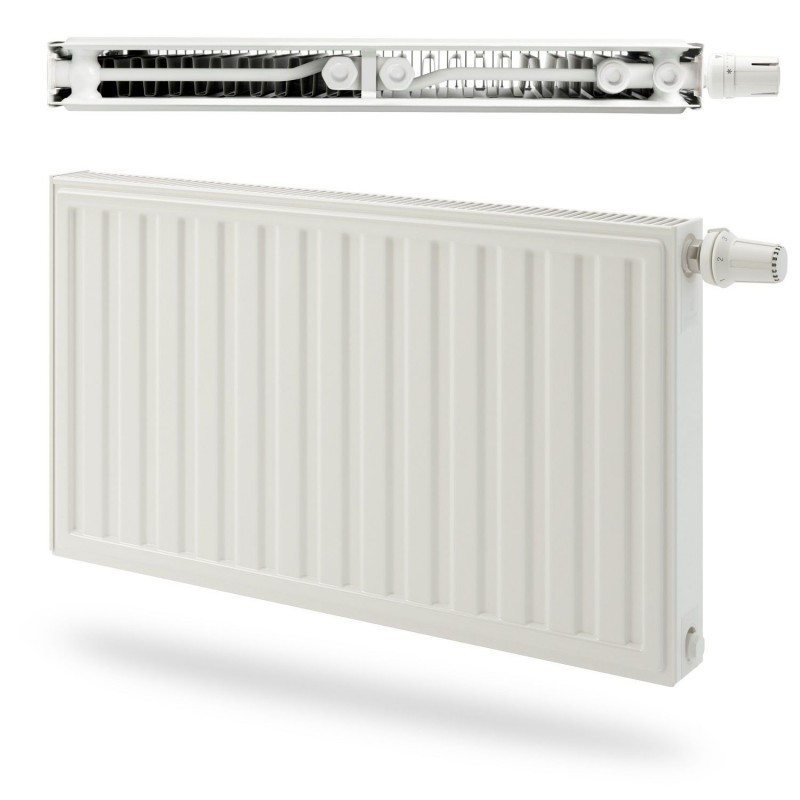 Radiateur Acier Eau Chaude 2548W RADSON Integra Réversible Type 22 Horizontal Blanc