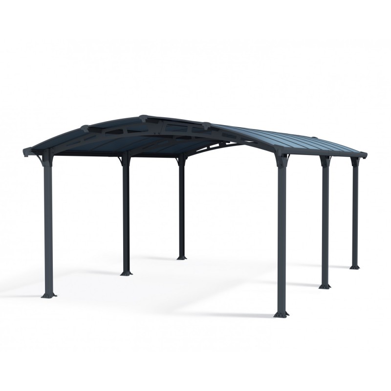 Carport Abri de Véhicule Métallique 18,2m² CANOPIA Arcadia 507x359x242cm