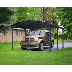 Carport Abri de Véhicule Métallique 18,2m² CANOPIA Arcadia 5x4 m