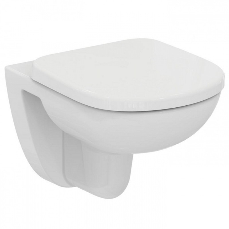 Pack Cuvette WC Suspendue PORCHER IDEAL STANDARD Kheops Compact Avec Abattant Classique - T330301