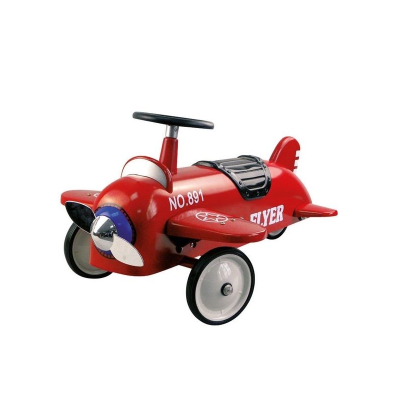 Porteur Avion GOKI Métal Plastique Rouge Jeu Enfant de 1 à 3 Ans - 14151