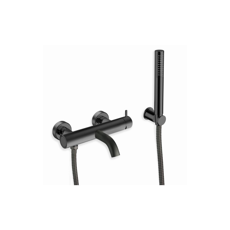 Kit Douchette Mitigeur CRISTINA ONDYNA Triverde Noir Mat Flexible et Support - TV18013 Kit Douchette Mitigeur CRISTINA ONDYNA Triverde Noir Mat Flexible et Support - TV18013