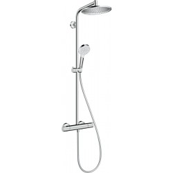 Colonne de Douche Avec Mitigeur Thermostatique HANSGROHE Crometta S 240 2 Jets Chromé - 27267000